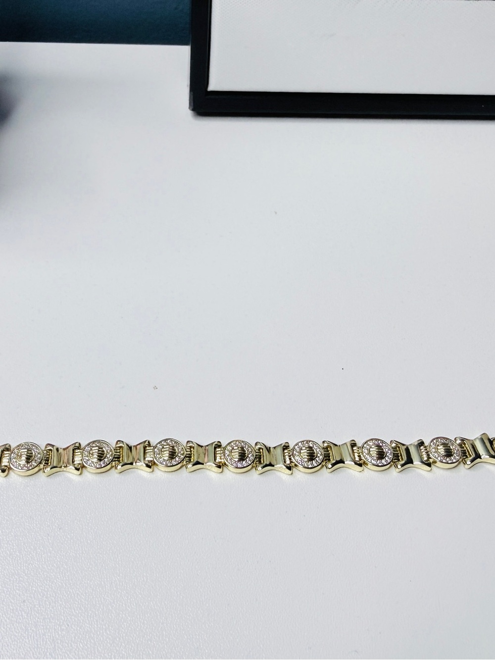 Gold Plated 14K Crystal Accent Women's Bracelet